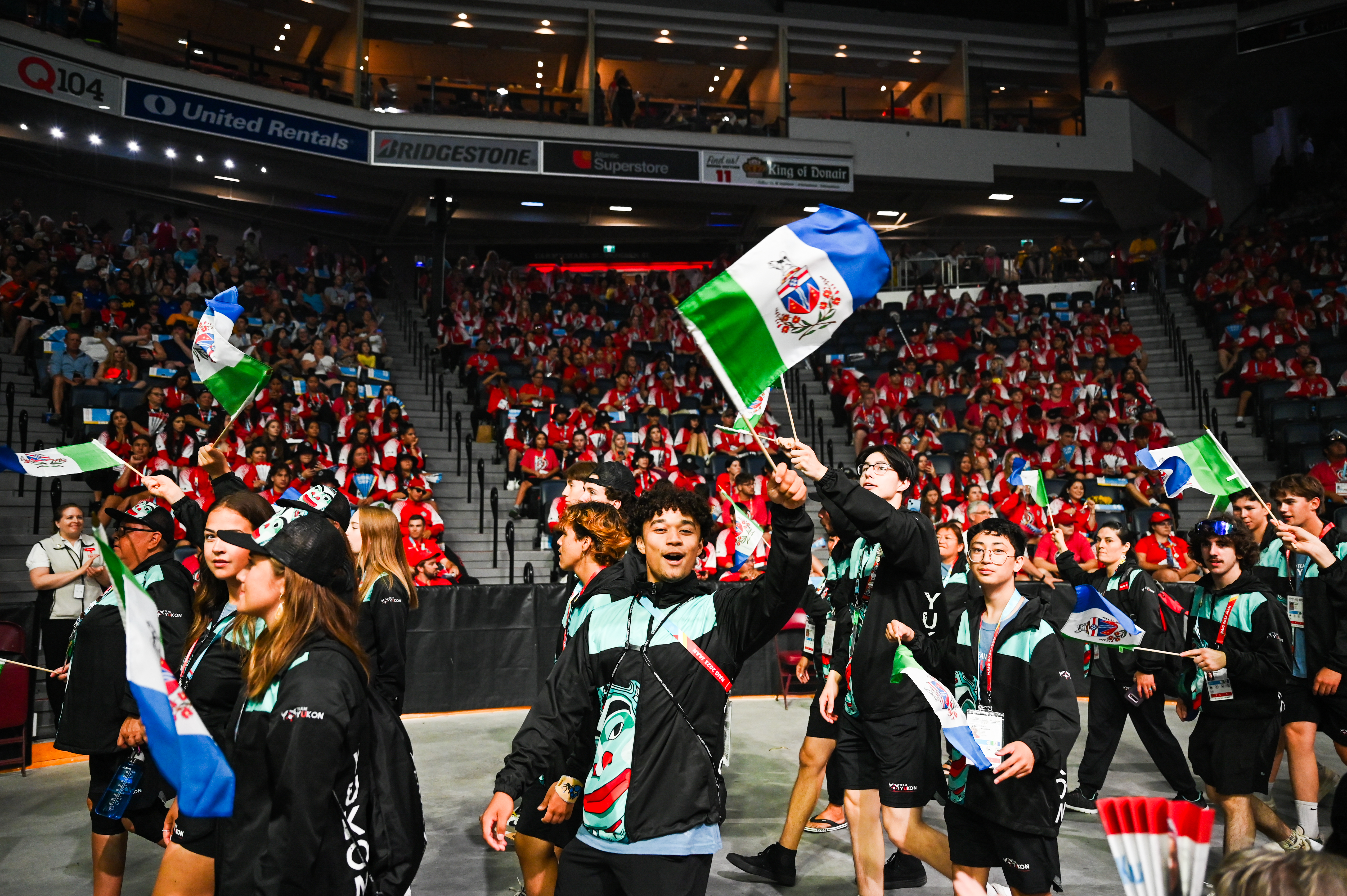 Team Yukon at the opening ceremonies.