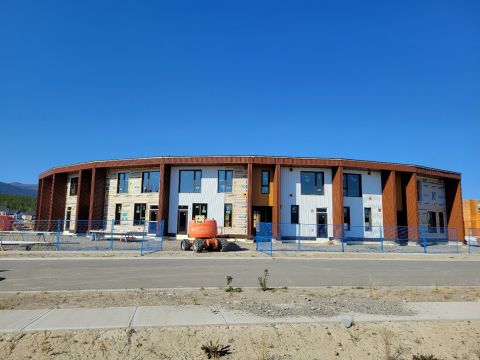 Project 1096 construction advancing. Photo credit: Northern Community Land Trust Society.