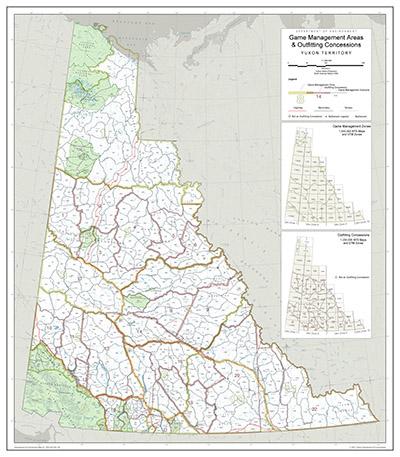 Game Management Areas (Yukon-wide) pdf wall map preview Game Management Areas (Yukon-wide) pdf wall map preview