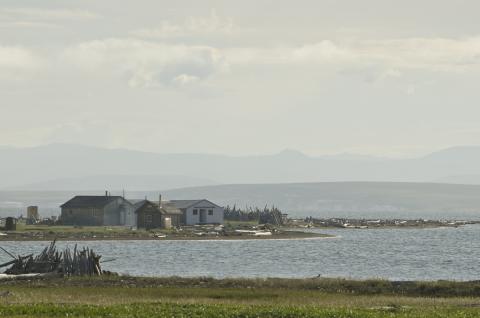 Historic buildings Pauline Cove, Herschel Island - Qikiqtaruk Territorial Park, Yukon Historic buildings Pauline Cove