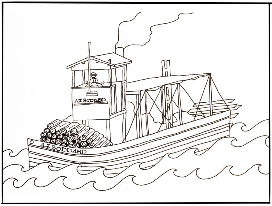 A.J. Goddard colouring page preview A.J. Goddard colouring page preview